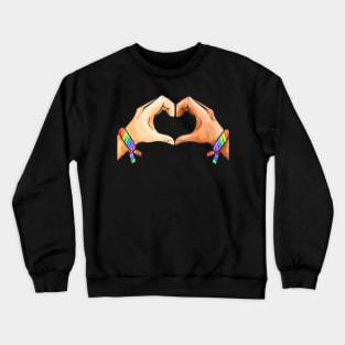 Lgbt Couples Shes Mine Im Hers Gay Crewneck Sweatshirt